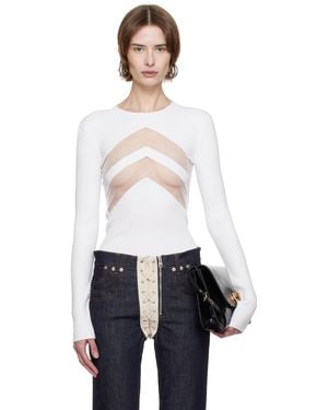 Jean Paul Gaultier ホワイト The Chevrons トップス - マルチカラー
