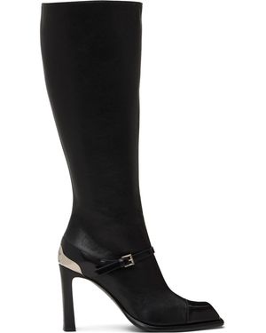 McQueen Bottes Hautes Camden Noires
