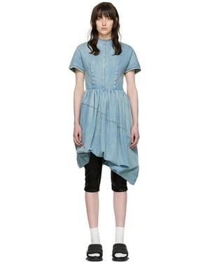 we11done Denim Mini Dress - Black