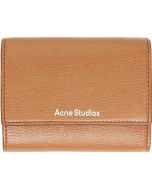 Acne Studios Leather Trifold Wallet - Brown