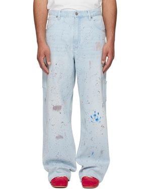 Cout de la Liberte Nova Sling Over Sized Painter Jeans - Blue