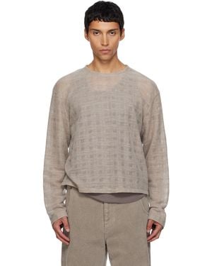 mfpen Round Neck Jumper - Brown