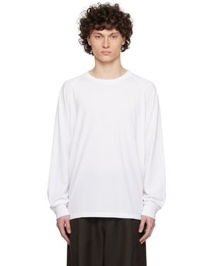 YLÈVE Supima Cotton Cupra Long Sleeve T-Shirt - White