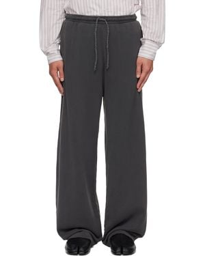 The Elder Statesman Daily Wide Leg Lounge Pants - Black