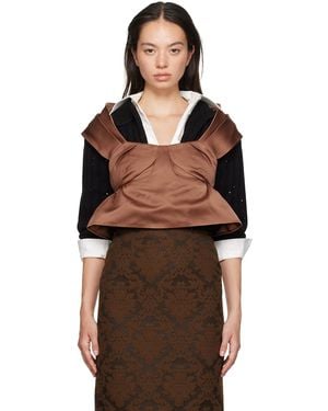ShuShu/Tong Three-dimensional Pleated Top - Black