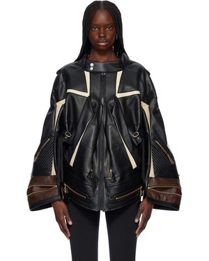 Junya Watanabe Komine Protector Faux-Leather Jacket - Black