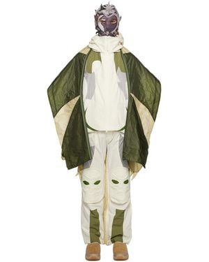 Kusikohc Off- Panelled Jacket - White