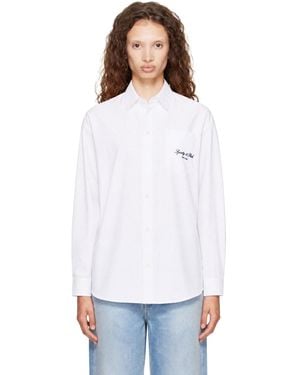 Sporty & Rich Signature Ny Oversized Shirt - White
