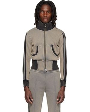 AVAVAV Adidas Originals Edition Cropped Track Jacket - Brown