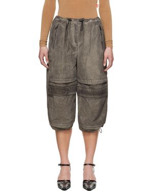 DIESEL グレー P-Dayetz-Short-Fem-Q3 トラウザーズ - マルチカラー