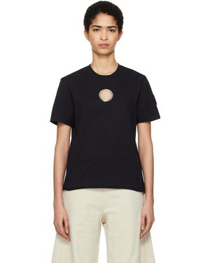 Moncler Genius T-Shirt Noir À Œillet