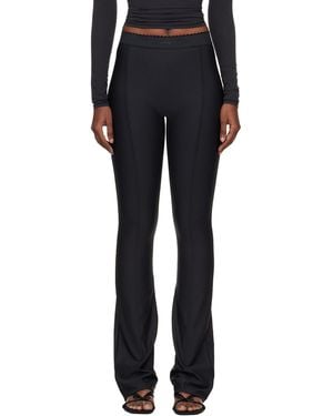 Skims Body High-Waisted Flare Trousers - Black