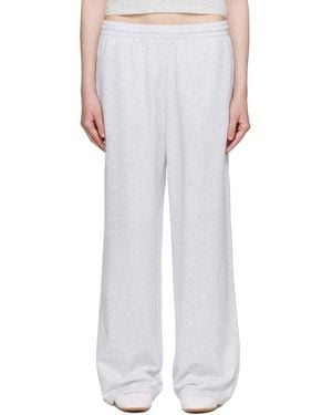 Skims Summer Fleece Straight Leg Joggers - White