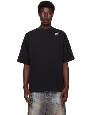 we11done 'Wd' Logo T-Shirt - Black