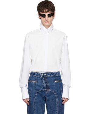 Jean Paul Gaultier Open Fly Away Shirt - White