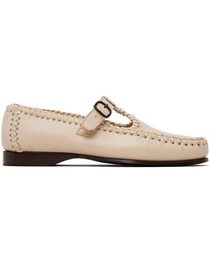 Hereu Off- Alcover Supple Shiny Loafers - Black