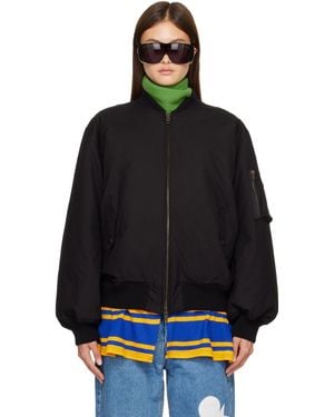 STEFAN COOKE Rugby Skirt Ma-1 Bomber Jacket - Black