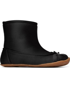 Abra Satin Baby Boots - Black