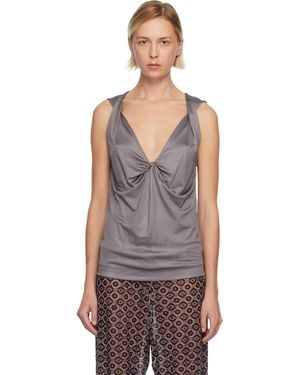 Dries Van Noten Twisted Tank Top - Multicolour