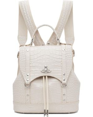 Vivienne Westwood Off- Max Small Backpack - White