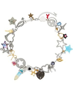 Marland Backus Misty Charm Necklace - Metallic
