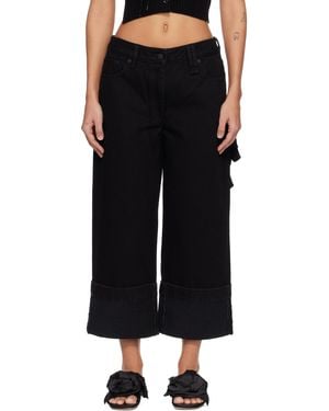Simone Rocha Straight Leg Jeans - Black