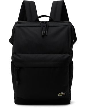Lacoste ブラック スモール Neocroc スクエア バックパック
