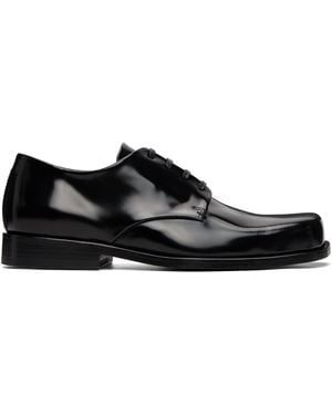 Ami Paris Calfskin Leather Derbys - Black