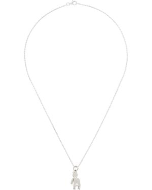 Bleue Burnham Impressions Teddy Bear Pendant Necklace - Metallic