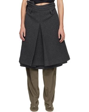 August Barron Display Midi Skirt - Black
