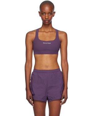 District Vision Twin Layer Medium Support Sport Bra - Purple