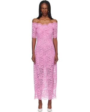 Rabanne Lace Maxi Dress - Red