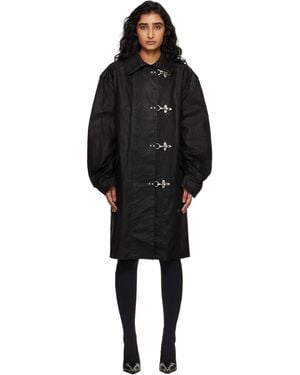 Vetements Fireman Hooks Coat - Black