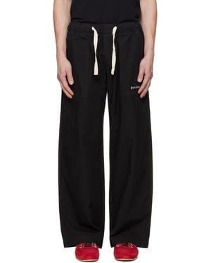 Palm Angels Classic Logo Loose Pants - Black