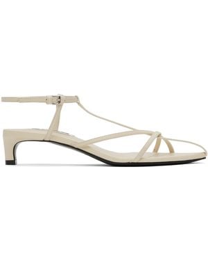 Jil Sander Off- High Heeled Sandals - Black