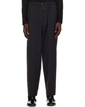 Toga Virilis Cotton Polyester Twill Pants - Black