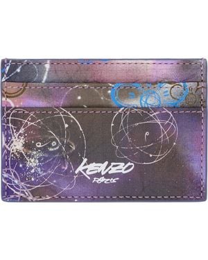 KENZO Paris Futura 2000 Edition Printed Card Holder - Purple