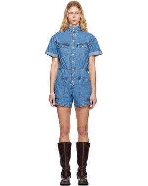 【関税込み】Levi's ブルー ベスト デニム ロンパース Levi's ブルー ベスト デニム ロンパース ブラック | Lyst