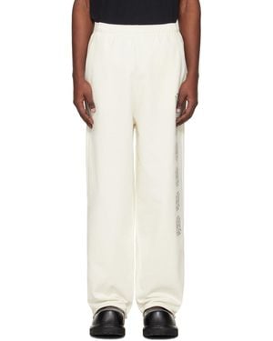 Vetements Off- Biker Cross Stripe Joggers - Black