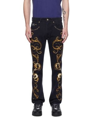 Versace Jeans Couture Chromo Couture Slim-fit Jeans - Black