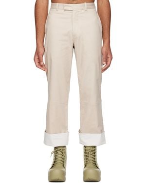 K.ngsley Ssense Exclusive Ayan Trousers - Natural