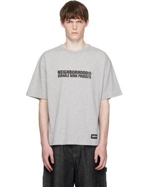 Neighborhood グレー Sheltech クルーネックTシャツ