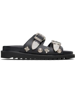 Toga Buckle Sandals - Black