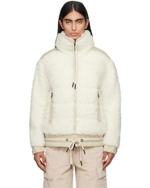 Moncler Fur-Effect Down Jacket - Natural