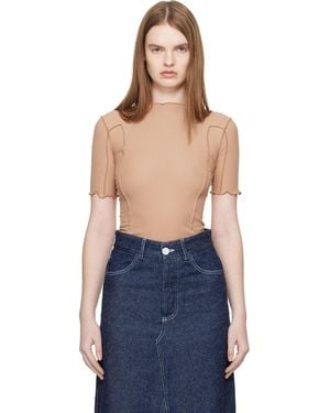 Baserange Tan Omato 3/4 T-Shirt - Blue