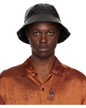 Song For The Mute Coated Bucket Hat - Brown