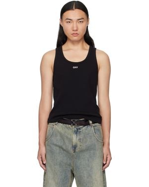 Off-White c/o Virgil Abloh Off- 'Off' Stamp Rib Tank Top - Black