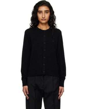 Acne Studios Fitted Yak Wool Cardigan - Black