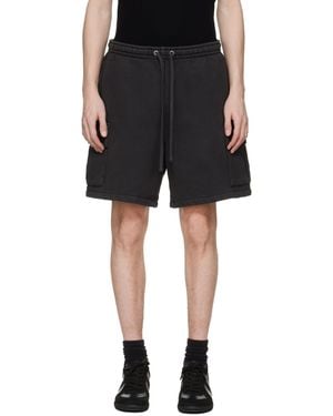 Skims Heavyweight Fleece Cargo Shorts - Black