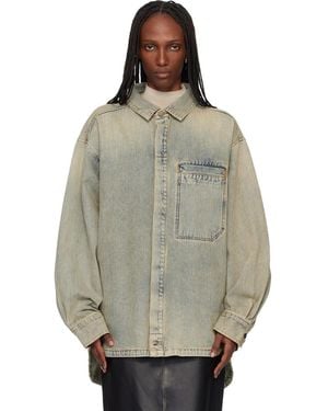 Entire studios Herculean Denim Shirt - Grey
